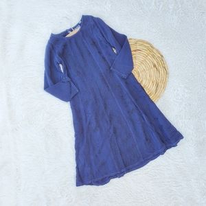 Vintage 90s Sacred‎ Threads Embroidered Dress